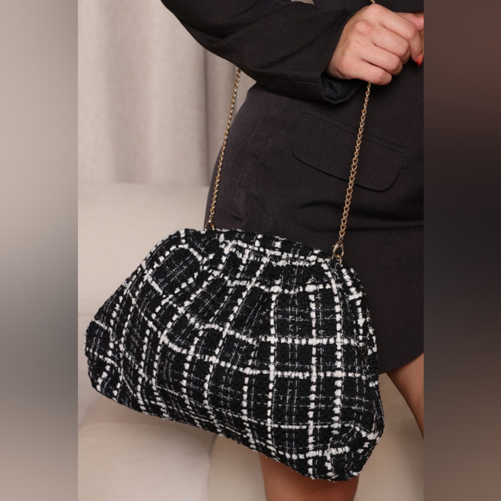 Tweed purse